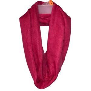 Vintage Chiffon Sheer Infinity Scarf, Women Accessory Scarf, Revel Pink
